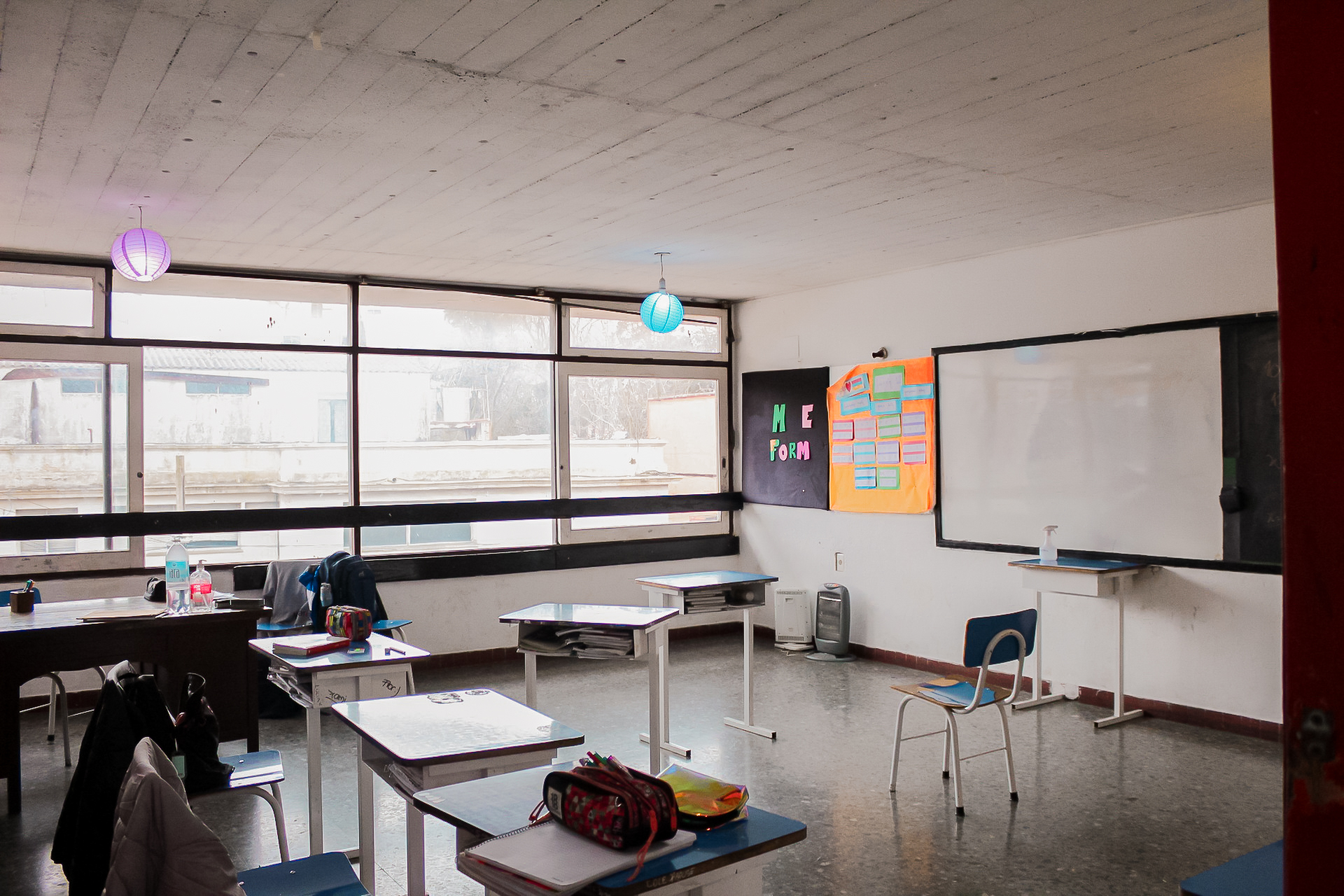 Aula iluminada